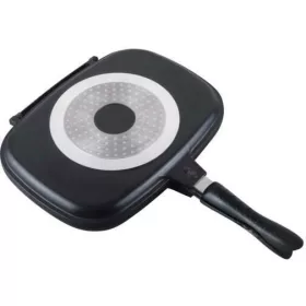   Berlinger Haus Granit Diamond Line dupla grill serpenyő márvány bevonattal, fekete/narancssárga (BH-6580)