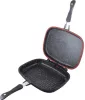 Berlinger Haus Granit Diamond Line dupla grill serpenyő márvány bevonattal, fekete/narancssárga (BH-6580)
