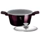 Berlinger Haus Purple Eclipse Collection magas lábas titán bevonattal, kétféle fedővel, 26 cm (BH-6630)