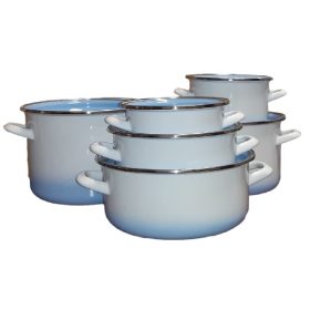   Bonyhádi (EMA-LION) edényszett világoskék árnyalt kicsi 12 darabos