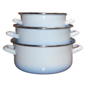   Bonyhádi (EMA-LION) lábasszett világoskék árnyalt kicsi 6 darabos