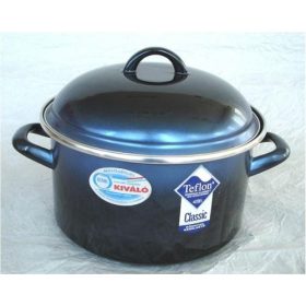  Bonyhádi (EMA-LION) 24 cm fazék kék metál árnyal teflon belső