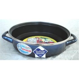   Bonyhádi (EMA-LION) 26 cm sütőlábas kék metál árnyal teflon belső füles fedő nélkül