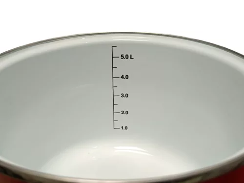 Bonyhádi (EMA-LION) Alice fazék+Mag.Fedő mércés/kék 22 cm