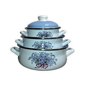   Bonyhádi (EMA-LION) lábasszett nefelejcs árnyalt kicsi 6 darabos