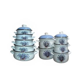 Bonyhádi (EMA-LION) edényszett nefelejcs minta nagy