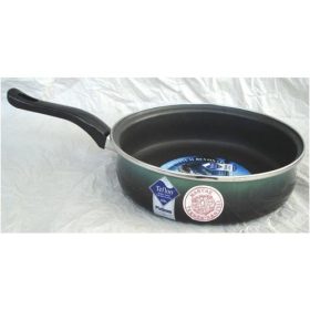   Bonyhádi (EMA-LION) 24 cm sütőlábas zöld színű platinum bevonat nyeles fedő nélkül