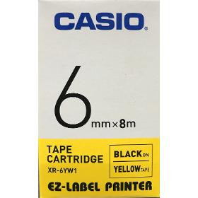 Casio XR 6 YW1-Címkéző szalag