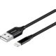 Yenkee YCU 611 BK adat,- és töltőkábel Lightning 1 m