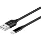 Yenkee YCU 611 BK adat,- és töltőkábel Lightning 1 m