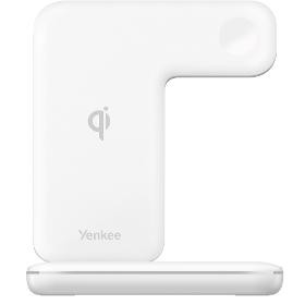 Yenkee YAC 5301 WH 3v1 töltőállomás Qi