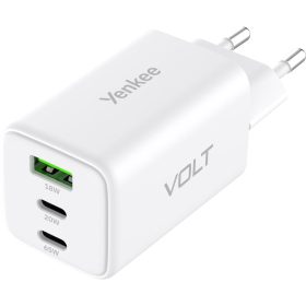 Yenkee YAC G65 VOLT töltő 65W/ 3xUSB