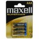 Maxell LR03 4BP AAA super alkáli elem