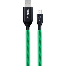 Yenkee YCU 231 Green adat,- és töltő LED kábel MicroUSB