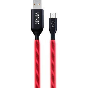 Yenkee YCU 231 RD adat,- és töltő LED kábel MicroUSB