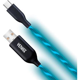 Yenkee YCU 341 BE LED USB C kabel 1m  