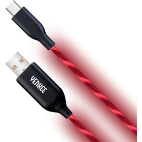 Yenkee YCU 341 RD LED USB C kabel 1m  