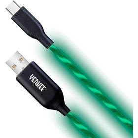 Yenkee YCU 341 GN LED USB C kabel 1m 