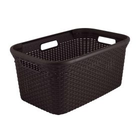   CURVER 187493 "STYLE" RATTAN HATÁSÚ RUHÁSKOSÁR 45L - SÖTÉTBARNA