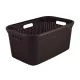 CURVER 187493 "STYLE" RATTAN HATÁSÚ RUHÁSKOSÁR 45L - SÖTÉTBARNA
