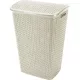 CURVER 216582 "MY STYLE" RATTAN SZENNYESTARTÓ 55L - KRÉM