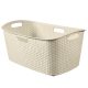 CURVER 223393 "MY STYLE" RATTAN RUHÁSKOSÁR 47L - KRÉM