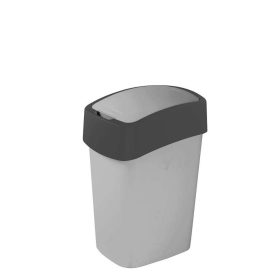   CURVER 186133 "PACIFIC FLIP BIN" BILLENŐ FEDELES SZEMETES 9L - EZÜST/GRAFIT
