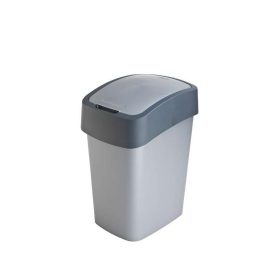   CURVER 	186157 "PACIFIC FLIP BIN" BILLENŐ FEDELES SZEMETES 25L - EZÜST/SZÜRKE
