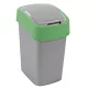 CURVER 	190173 "PACIFIC FLIP BIN" BILLENŐ FEDELES SZEMETES 25L - EZÜST/ZÖLD