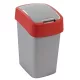 CURVER 190171 "PACIFIC FLIP BIN" BILLENŐ FEDELES SZEMETES 25L - EZÜST/PIROS