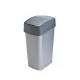 CURVER 	186181 "PACIFIC FLIP BIN" BILLENŐ FEDELES SZEMETES 45L - EZÜST/GRAFIT