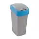 CURVER 217818 "PACIFIC FLIP BIN" BILLENŐ FEDELES SZEMETES 45L - EZÜST/KÉK