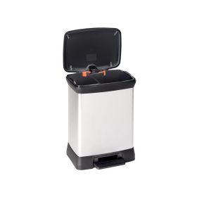   CURVER 203291 "DUO DECO" PEDÁLOS SZELEKTÍV SZEMETES 10L + 18L