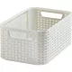 CURVER 205825 "STYLE" S MÉRETÚ RATTAN KOSÁR 7L - KRÉM
