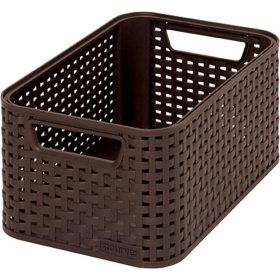   CURVER 205824 "STYLE" S MÉRETÚ RATTAN KOSÁR 7L - SÖTÉTBARNA