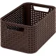 CURVER 205824 "STYLE" S MÉRETÚ RATTAN KOSÁR 7L - SÖTÉTBARNA