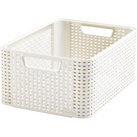   CURVER 205845 "STYLE" M MÉRETŰ RATTAN KOSÁR 18L - KRÉM
