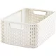 CURVER 205845 "STYLE" M MÉRETŰ RATTAN KOSÁR 18L - KRÉM