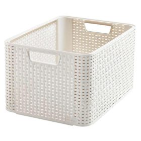   CURVER 205851 "STYLE" L MÉRETŰ RATTAN KOSÁR 30L - KRÉM