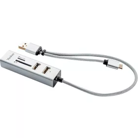 Yenkee YHC 103SR USB-C OTG HUB elosztó