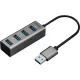 Yenkee YHB 4300 HUB 4x USB 3.0 Alumínium elosztó