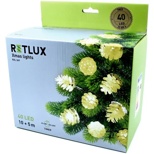 RXL 369 toboz füzér 40led 15m retlux