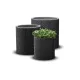 KETER 230217 S+M+L CYLINDER PLANTERS MŰRATTAN KASPÓ SZETT