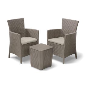   KETER 224383 IOWA BALCONY MŰRATTAN KERTI BÚTOR SZETT LUZON ASZTALLAL