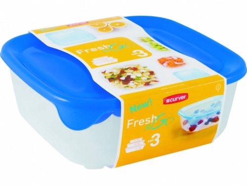 Curver 182206 182206 "FRESH&GO" TÉGLA ÉTELTARTÓ 0,25L+0,8L+1,7L