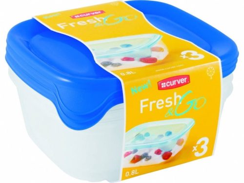Curver 182217 182217 "FRESH&GO"ÉTELTARTÓ SZETT 3x0.8L 182217