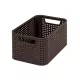 Curver 204384 "style" s méretú rattan kosár (6l) sötétbarna