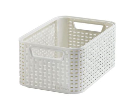 Curver 205825 205825 "STYLE" S MÉRETÚ RATTAN KOSÁR (6L) Krém