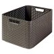 Curver 205850 205850 "STYLE" L MÉRETŰ RATTAN KOSÁR (30L) Sötétbarna 