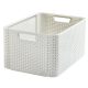 Curver 205851 205851 "STYLE" L MÉRETŰ RATTAN KOSÁR (30L) Krém